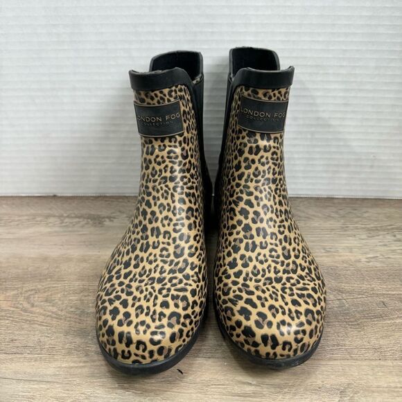 NWOT London Fog Women’s Rain Boot Size 7, Cheetah Print. - Picture 8 of 10